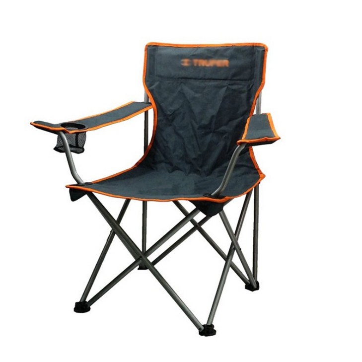프랑온드 캠핑의자 릴렉스체어 경량 캠핑용 휴대용 감성 폴딩 접이식 의자, 그레이, 1개