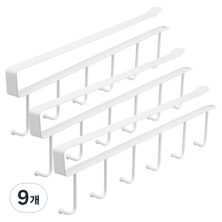 틈새 공간활용 옷장 정리 6구 수납 걸이