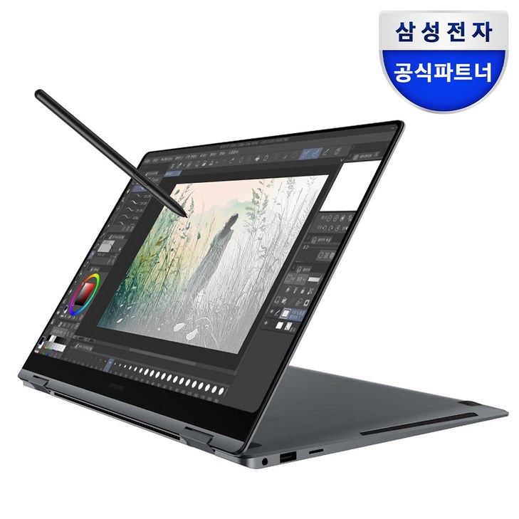 삼성전자 갤럭시북5 프로 360 NT960QHAK71A 인텔 울트라7 고해상도 16인치 AI 코파일럿 S펜 드로잉 2in1 노트북, 갤럭시북5 프로 360, WIN11 Home, 16GB, 512GB, 그레이