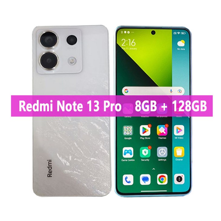샤오미 레드미 노트 13 프로 5G 스마트폰  버전 6.67인치 5100mAh 배터리 스냅드래곤 7S 2세대 200MP 67W