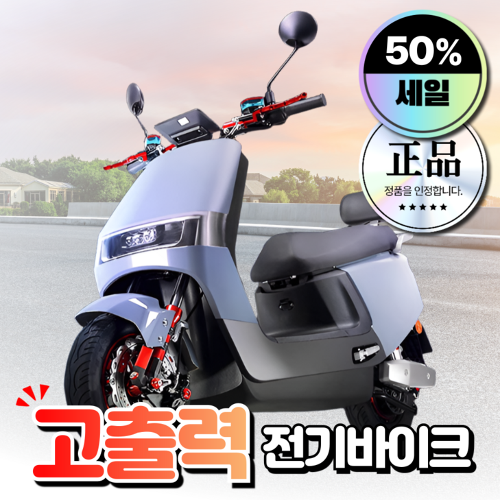 한로전자 고출력 전기바이크 전동 스쿠터 오토바이 배달 충전식 추천 출퇴근용