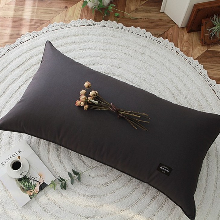 단잠 옥스포드 순면 대형 점보특대형 등받이 허리쿠션 침대헤드 대형등쿠션 커버