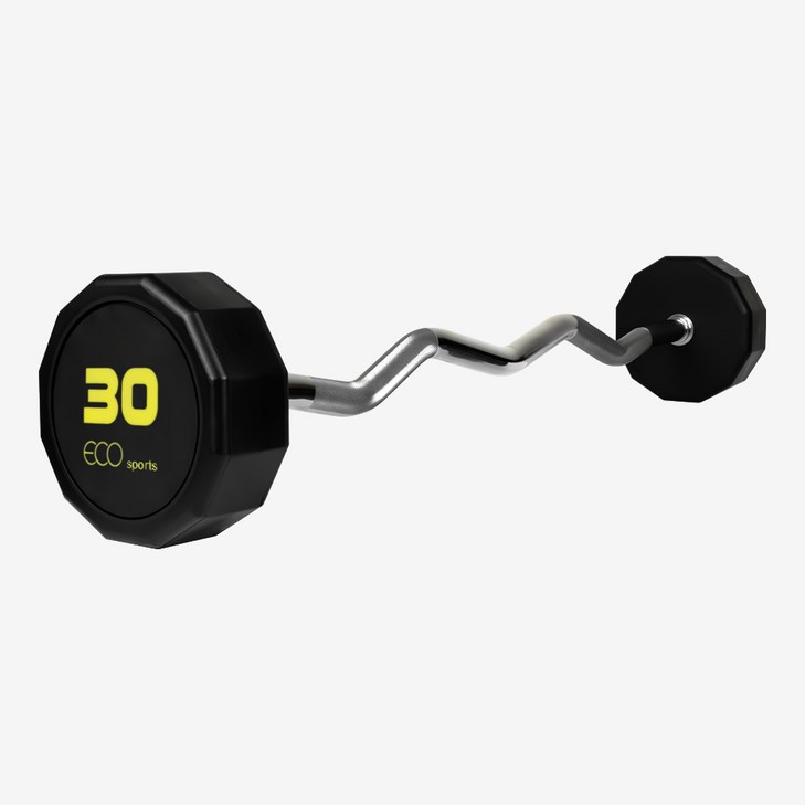 에코스포츠 프리미엄 고정식바벨 세트 헬스장 홈짐, 30kg, 1개