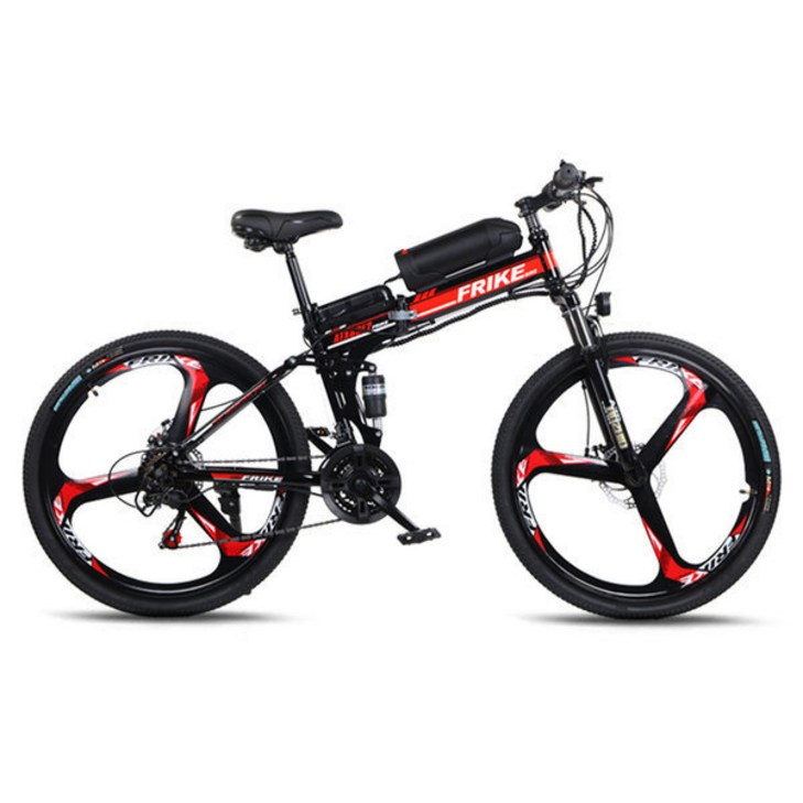 FRIKE 변속 전기자전거 36V10AH PAS스로틀 겸용 MTB자전거 일체형 88E2 PAS스로틀 겸용, 블루