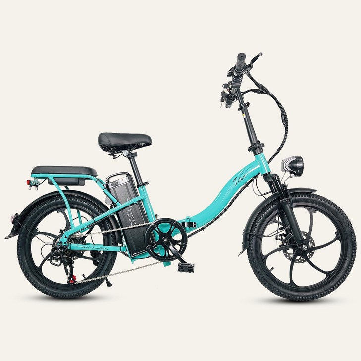 전기자전거 타이탄800 여성용 접이식 자전거 48V 500w, 민트 전기자전거 타이탄800 여성용 접이식 자전거 48V 500w, 민트