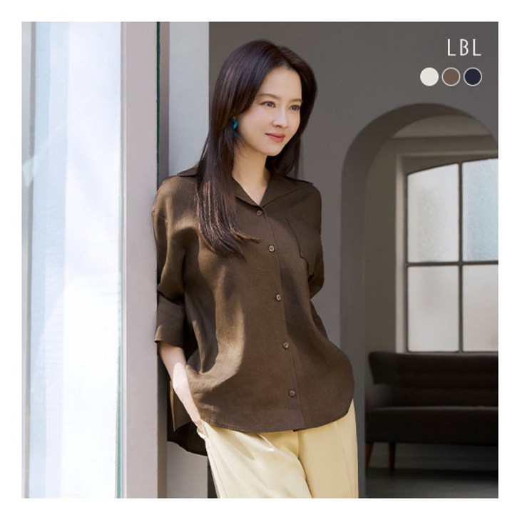 [LBL] (런칭가89,900원) 24SS 퓨어프렌치린넨100 위켄드 블라우스 3종