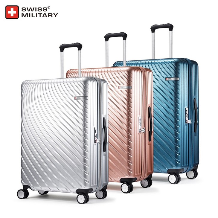 신제품 스위스밀리터리 여행용 캐리어 20인치 24인치 28인치 대표적 디자인 네임택 레인방수커버 증정 수화물 기내용