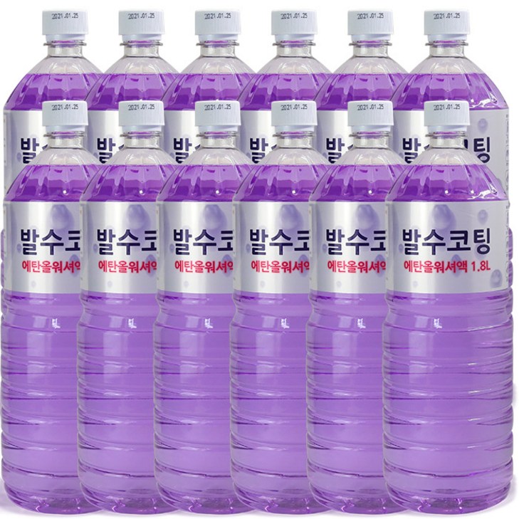 퍼펙트 발수코팅 에탄올 워셔액, 1.8L, 12개 퍼펙트 발수코팅 에탄올 워셔액, 1.8L, 12개
