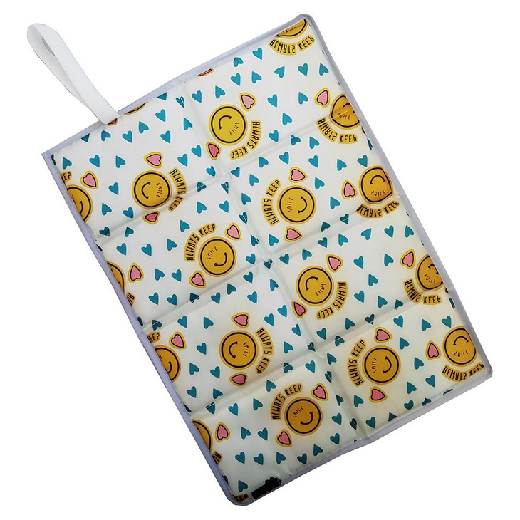 로즈온 접이식 경량 미니매트, 화이트