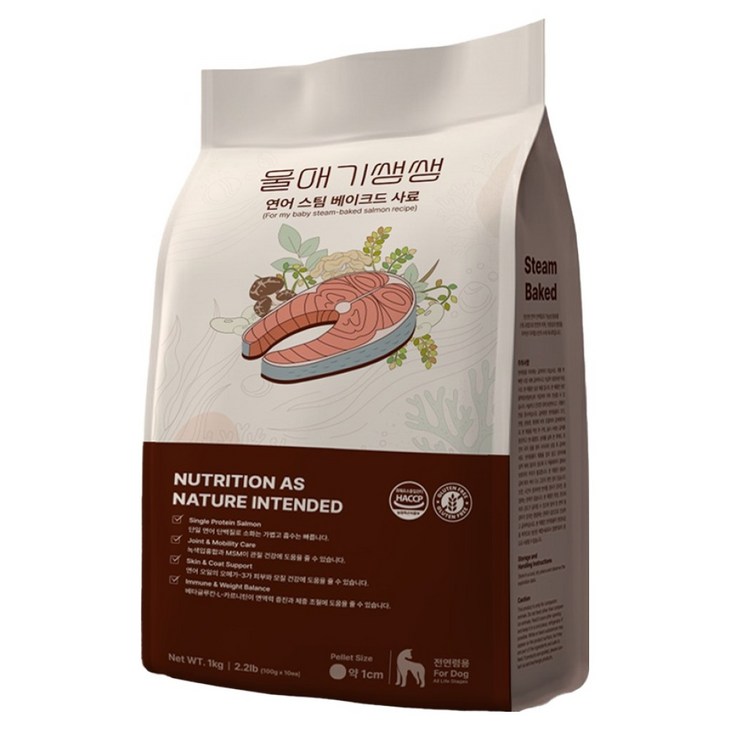 디어랩스 전연령 강아지 울애기쌩쌩 스팀베이크드 사료