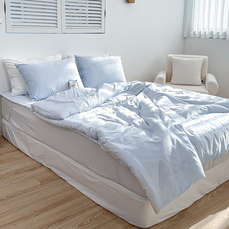 루시드슬립 국내 제조 윈터테일 리버서블 극세사 차렵이불 세트