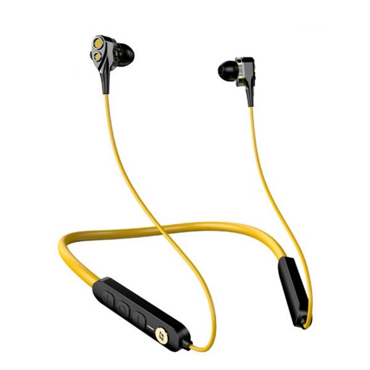 씽크웨이 TONE 밥쇽 BT 블루투스 게이밍 넥밴드 이어폰, 옐로우  블랙, YY2948