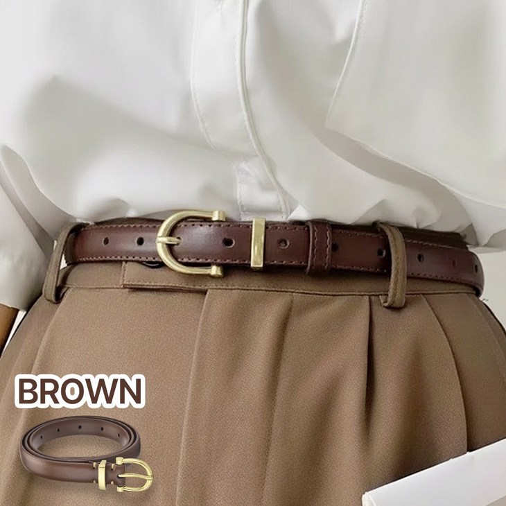 앙플러스 캐주얼 여성 허리띠 가죽 벨트
