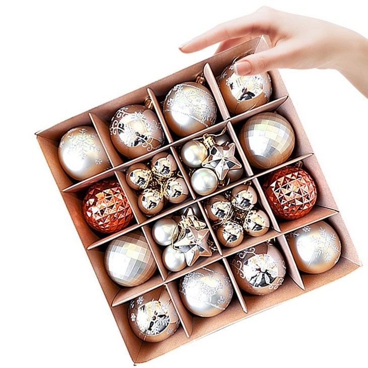 루이스 크리스마스 트리 장식볼 믹스 오너먼트 혼합볼 데코세트TGUI3, TYPE2