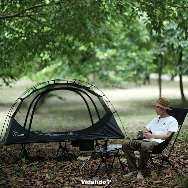 비달리도 1인용 초경량 야전침대텐트 낚시 백패킹 텐트
