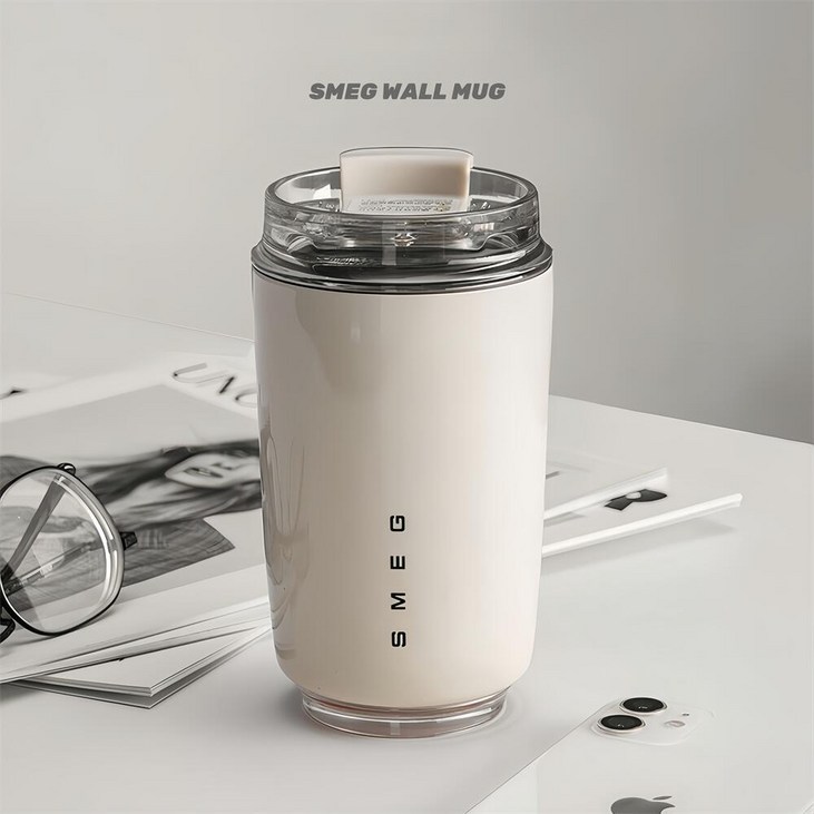 스메그 아이스 텀블러 밀크화이트 SMEG WALL MUG 커피 텀블러 320ML 스메그 아이스 텀블러 밀크화이트 SMEG WALL MUG 커피 텀블러 320ML