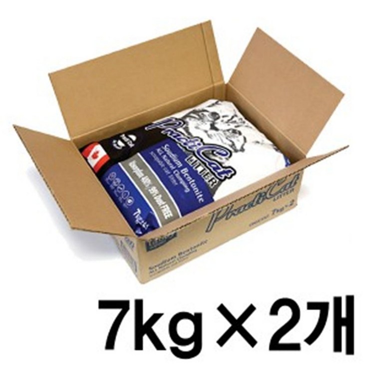 [kiwiq]D17 프락티캣 10L (7kg 무향) 2개 고양이 모래 _ 100EA, kiwiq1 본상품선택