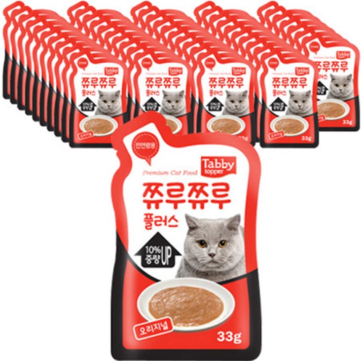 테비 쮸루쮸루플러스 고양이간식 33g - 쇼핑뉴스