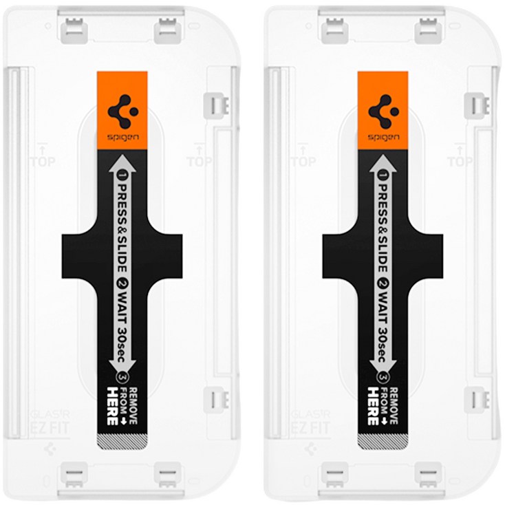 슈피겐 강화유리 휴대폰 액정보호필름 tREZ핏 AGL06523 2p 세트
