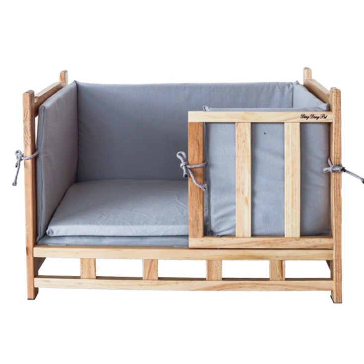 딩동펫 반려 동물 허쉬 원목 베드