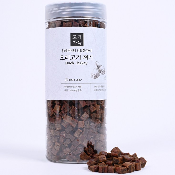 제로랩스 강아지 고기가득 져키 간식, 오리고기, 1kg, 1개 제로랩스 강아지 고기가득 져키 간식, 오리고기, 1kg, 1개