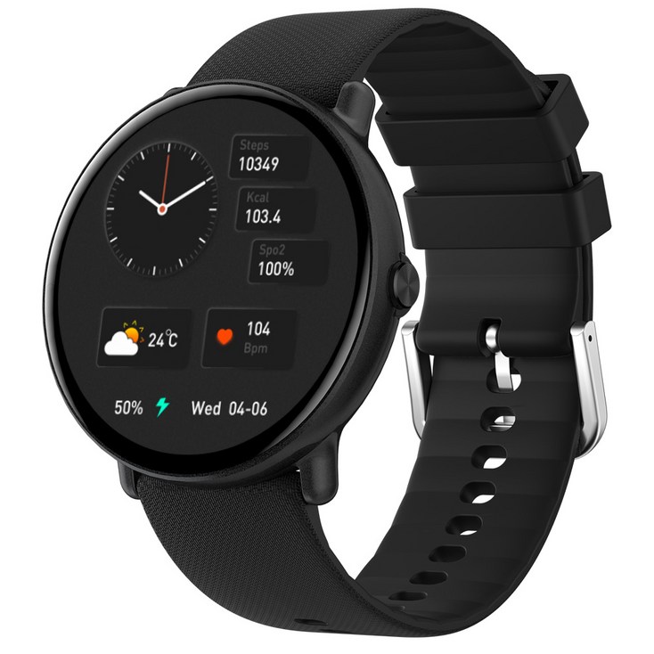 한정특가 35990원웨어러블 통화 수발신 스마트워치 Y6 AMOLED, GPS 블루투스, 3.6cm, 블랙