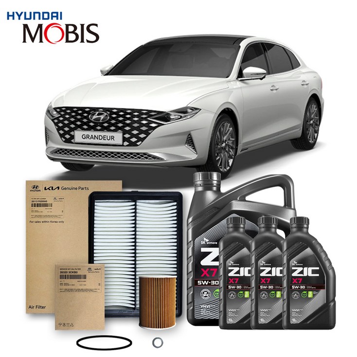 더뉴 그랜저 IG 1922년식 3.3 가솔린 순정필터지크오일 5W30 3종, 1개