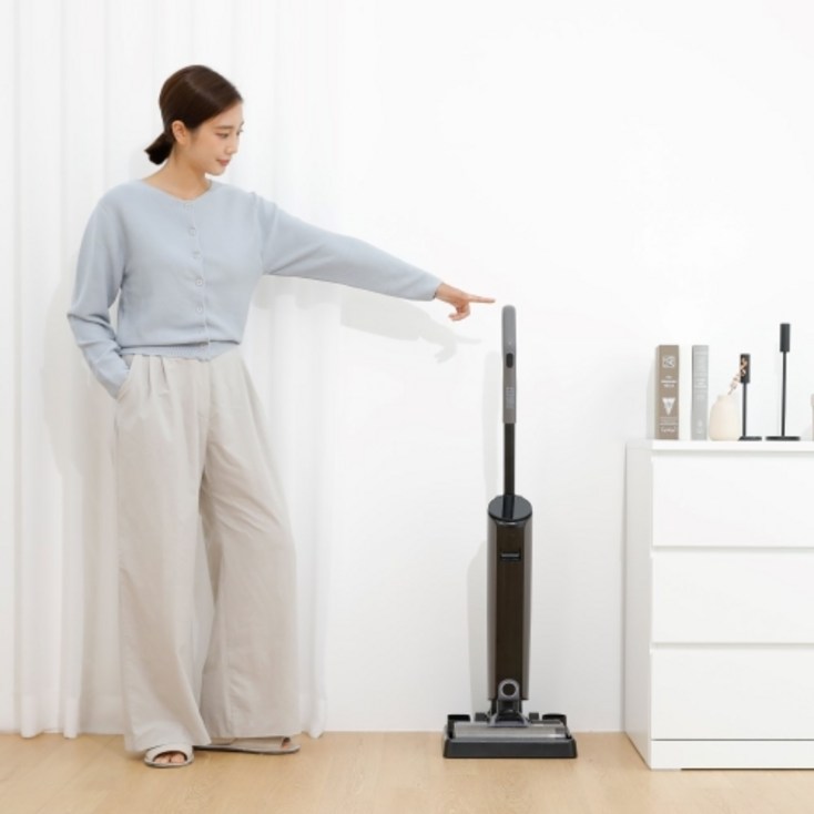 퓨레스트무선 물걸레 진공 아쿠아 청소기 건식습식물걸레 가정용YZC110YZC120, 다크 그레이, 단일상품