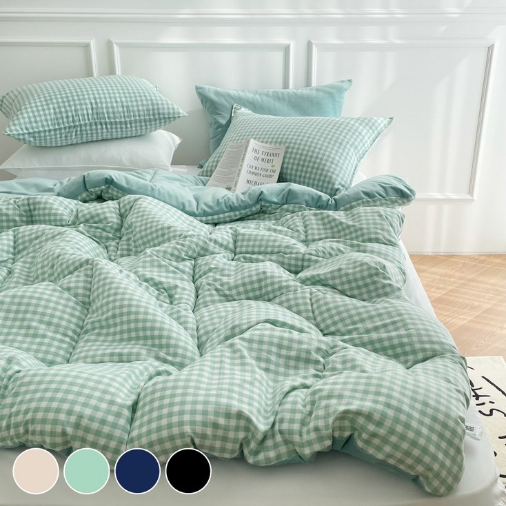 밍밍밍 따뜻한 극세사 이불세트 겨울 차렵이불  패드  베개커버