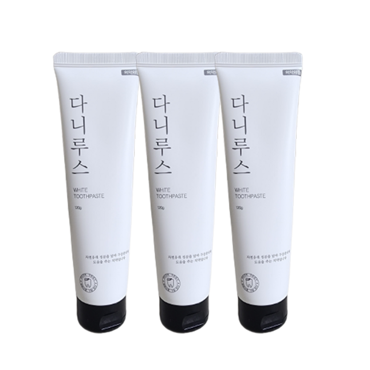 다니루스 미백치약 100 환불 보장 치아 추천 화이트닝 치약, 3개, 120ml 다니루스 미백치약 100 환불 보장 치아 추천 화이트닝 치약, 3개, 120ml