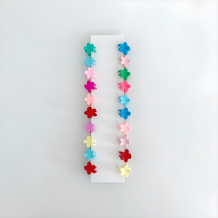 에르모어 여아용 플라워 미니집게핀 20개 세트