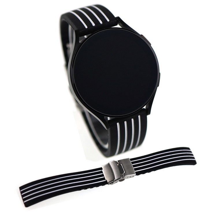 SMR910 갤럭시워치5 44mm 호환시계줄 우레탄 버클 스트랩 블랙 네이비 오렌지 레드