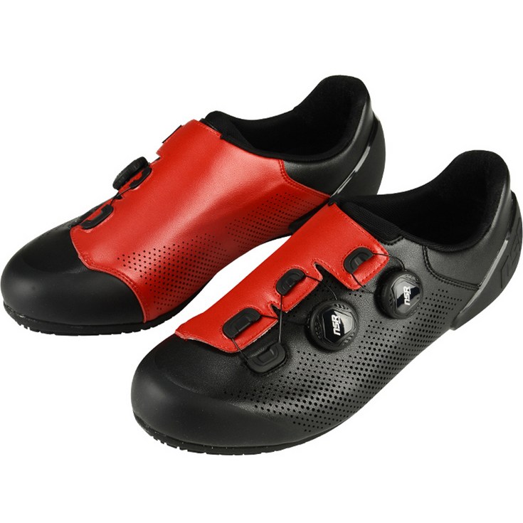 NSR 평페달 신발 IRON11, 285, 블랙  레드