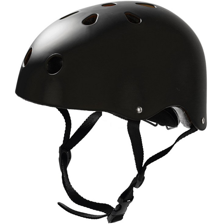 블루썬 전동 킥보드 스케이드보드 라이딩 보호 헬멧, 블랙