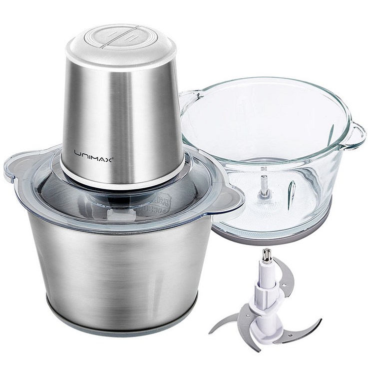 유니맥스 스텐  글라스용기 전동 멀티 다지기 2L, UMCS2565L