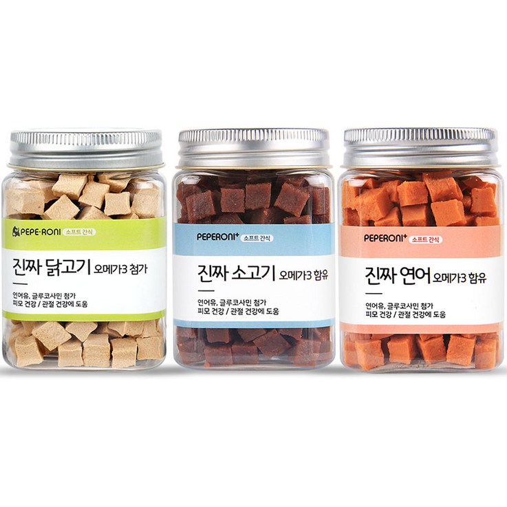 페페로니 진짜 오메가3 강아지 간식 세트 페페로니 진짜 오메가3 강아지 간식 세트