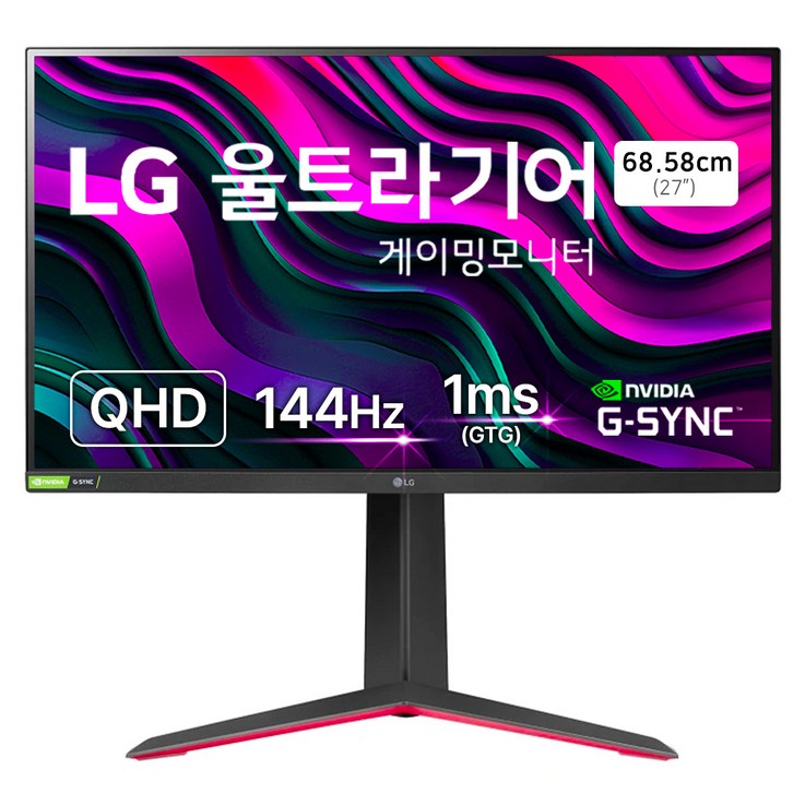 LG전자 QHD 울트라기어 게이밍 모니터 LG전자 QHD 울트라기어 게이밍 모니터