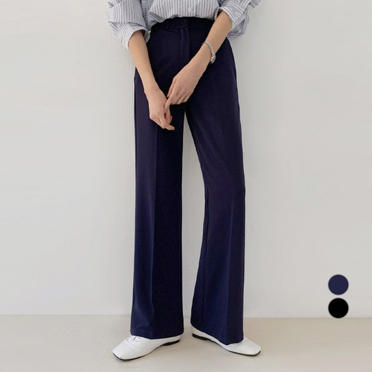 바블링브룩 여성용 숏앤롱 매직 텐션 부츠컷 슬랙스