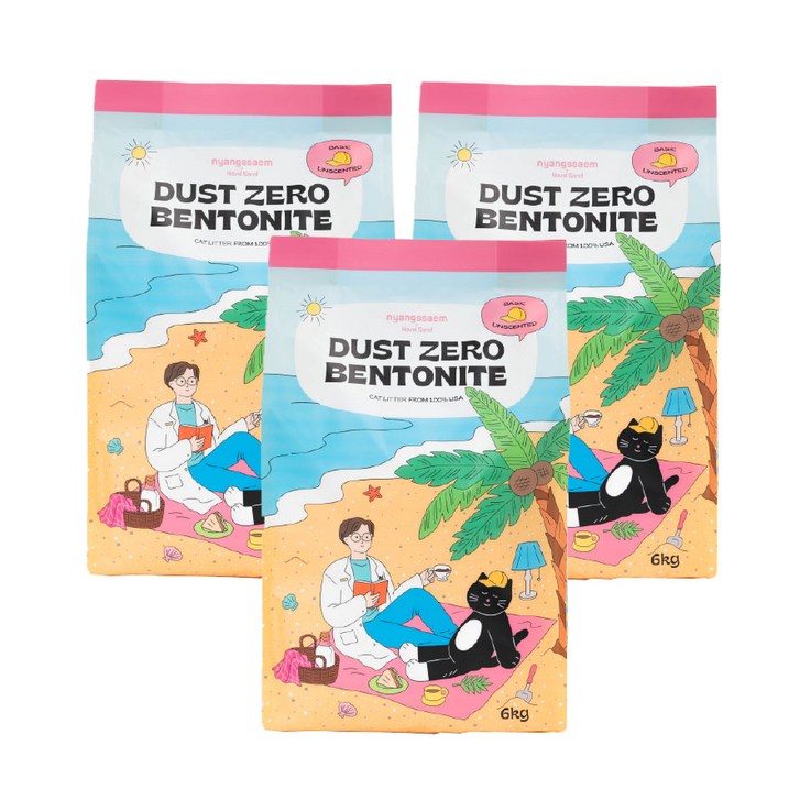 벤토나이트 냥쌤 더스트제로 벤토나이트 고양이 모래 무향