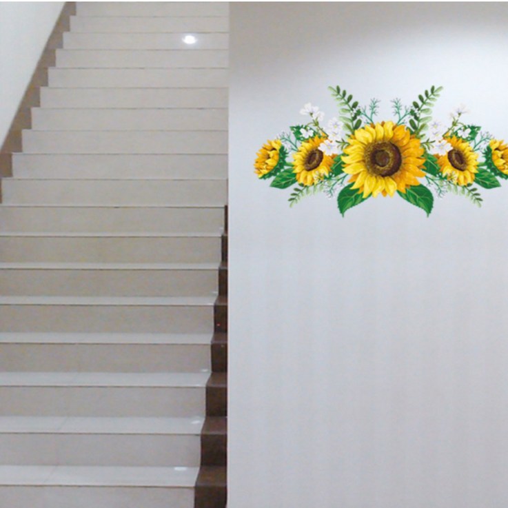 재물복 행운 인테리어 해바라기 포인트 스티커 시트지