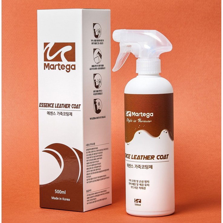 마르테가 에센스 가죽코팅제 500ml 가죽보호제 셀프세차용품, 1개, 500ml