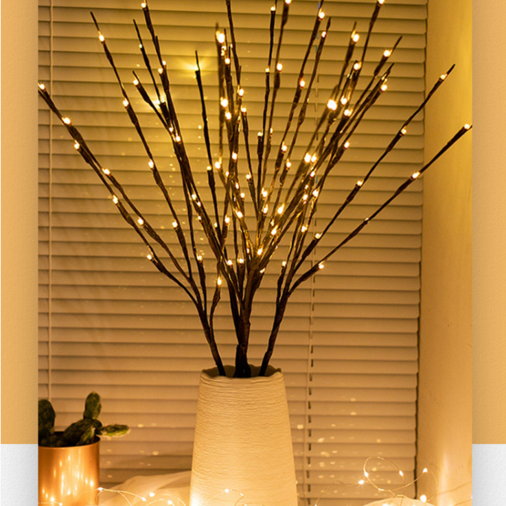 이지플 LED 인테리어 감성 트리 나무등, 옐로우USB 전원, 1개