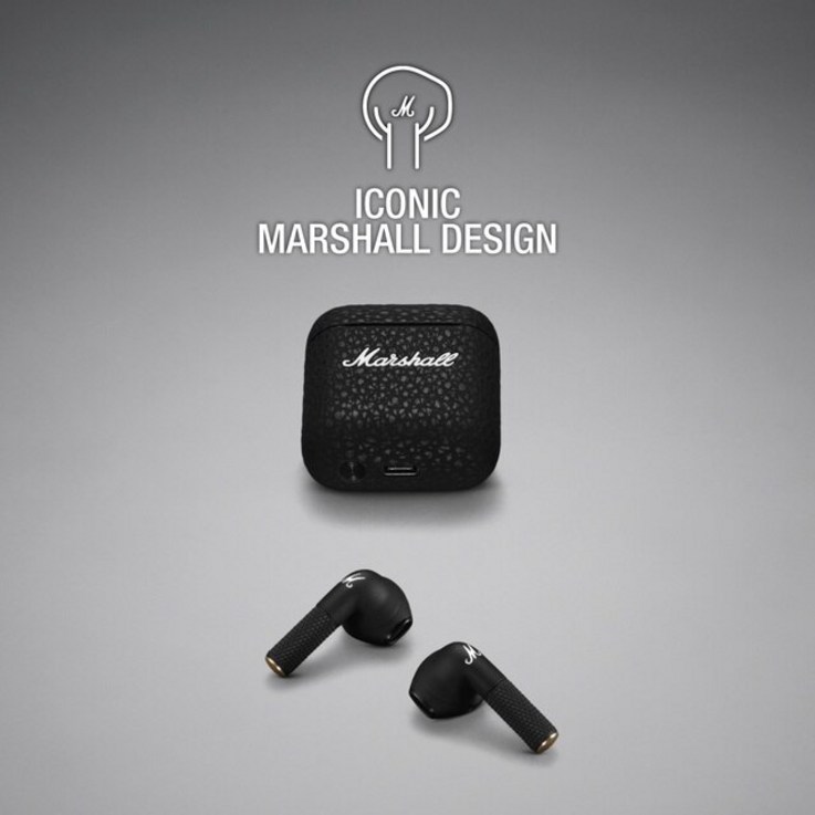 노래 MarshallMinor III 진정한 무선 이어버드 TWS 마이크 포함 딥베이스 블루투스 헤드폰 헤드셋 이어폰