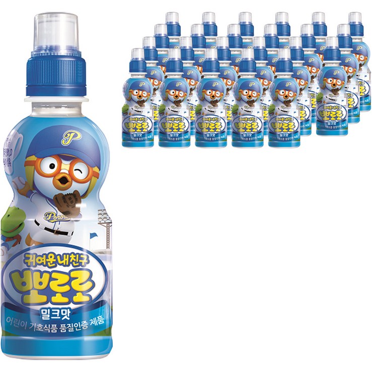 뽀로로 어린이음료 밀크맛 235 ml, 235ml, 24개 뽀로로 어린이음료 밀크맛 235 ml, 235ml, 24개