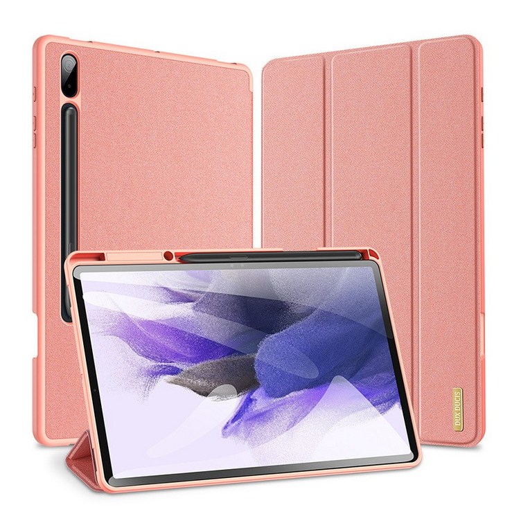 PYHO 적용 삼성 갤럭시Tab S7 FE 태블릿PC 가죽케이스PBK223, 핑크