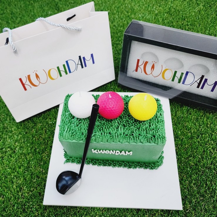 골프공초 캔들 3개 한셋트 미니골프채 케이크 선물 답례품 생일초 파티초 특이한초 6
