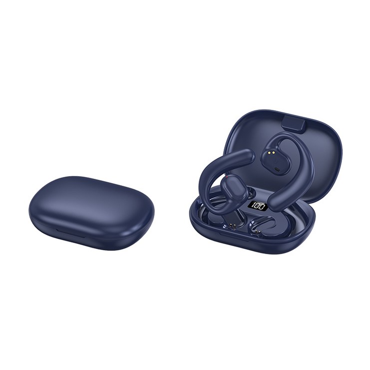 ELSECHO 귀걸이형 무선 블루투스 이어폰 신개념 골전도 이어폰 전력량이 표시됩니다 80,800