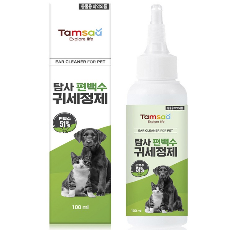 탐사 순한 편백수 반려동물 귀세정제 100ml 탐사 순한 편백수 반려동물 귀세정제 100ml