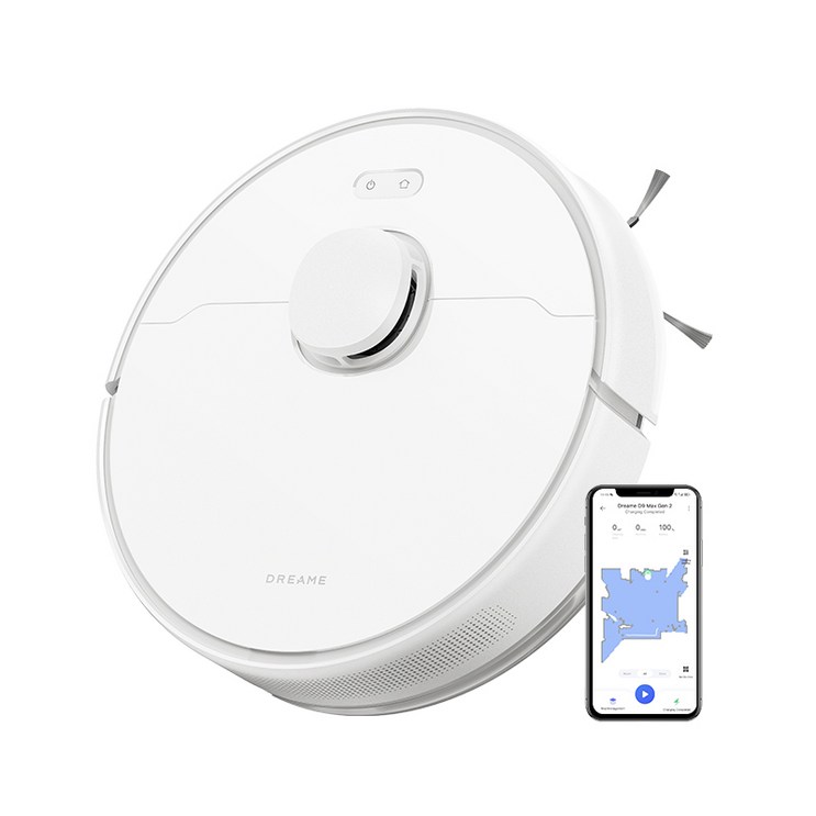 Dreame 드리미 D9 MAX GEN2 물걸레 로봇청소기, 6000Pa 흡입력,넓은 공간 고효율 청소,주행 성능 뛰어남,빠른 매핑생성 5200mAh 배터리 음성제어 Dreame 드리미 D9 MAX GEN2 물걸레 로봇청소기, 6000Pa 흡입력,넓은 공간 고효율 청소,주행 성능 뛰어남,빠른 매핑생성 5200mAh 배터리 음성제어