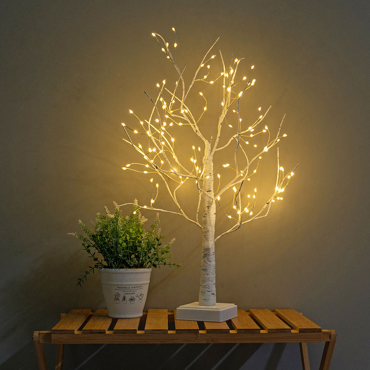 지네전구 LED 자작나무 미니트리 무드등 60cm 지네전구 LED 자작나무 미니트리 무드등 60cm